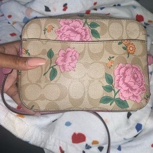 Prairie Rose Print Coach Photo Purse